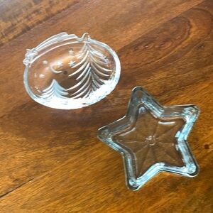 Holiday Candy Dishes Glass